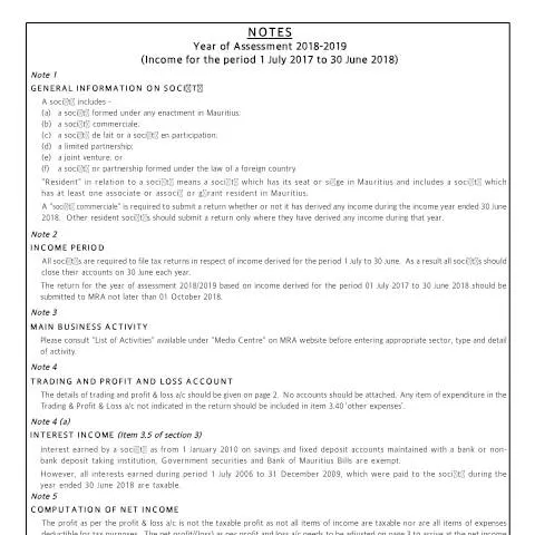 Document preview: Navigating the Importance of Notes de Société 2018/2019 — Government & admin (NotesSociete1819)