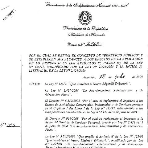 Vista previa del documento Marco normativo de las entidades de beneficio público en Paraguay — Trámites administrativos