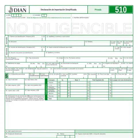 Vista previa del documento Importancia de la Declaración de Importación Simplificada en Colombia — Impuestos (CERFA n°F510-2008)