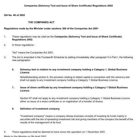 Document preview: GN 46 of 2002: Essential Insights for Investment Companies — Government & admin (GN.-46-of-2002)