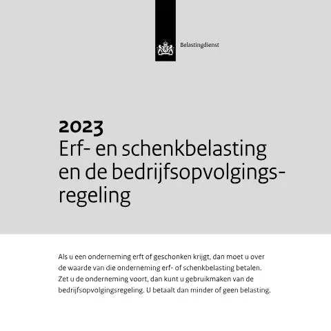 Documentvoorvertoning: Inzicht in erf- en schenkbelasting en bedrijfsopvolgingsregeling 2023 — Belastingen (CERFA n°suc0351z32fd)