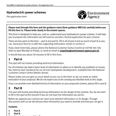 Document preview: Essential Steps for Hydroelectric Power Applications — Environment & energy