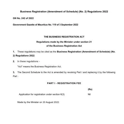 Document preview: Understanding the Impact of GN No. 242 of 2022 on Businesses — Government & admin (GN-No.-242-of-2022)