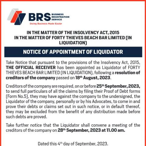 Document preview: Understanding the BRS2 13×2 7-9-23 Document in Liquidation — Government & admin (CERFA n°BRS2-13x2-7-9-23)