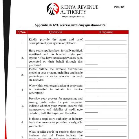 Document preview: Understanding the KYC Reverse Invoicing Questionnaire 2026 — Government & admin (CERFA n°KYC-Reverse-Invoicing-Questionnaire-2026)