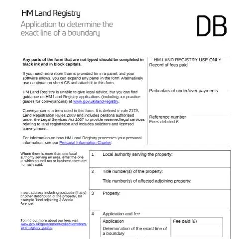 Document preview: Understanding Exact Boundary Line Registration with HM Land Registry — Legal & justice