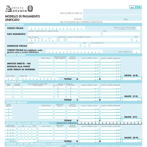 Anteprima documento Guida al Modello F24: Pagamenti Tributari in Italia — Tasse e fisco (CERFA n°F24)