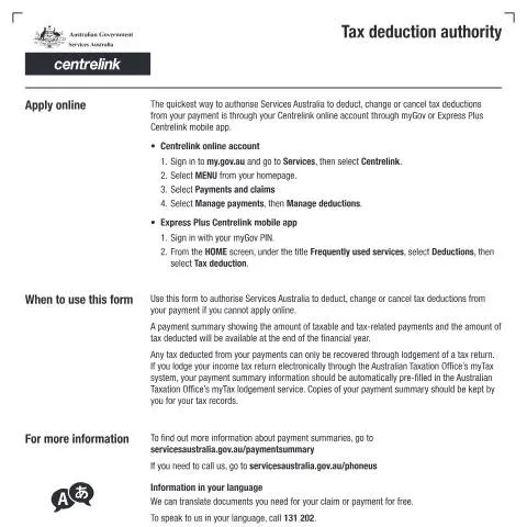 Document preview: Understanding the SU066 Tax Deduction Authority Form — Taxes (CERFA n°SU066)