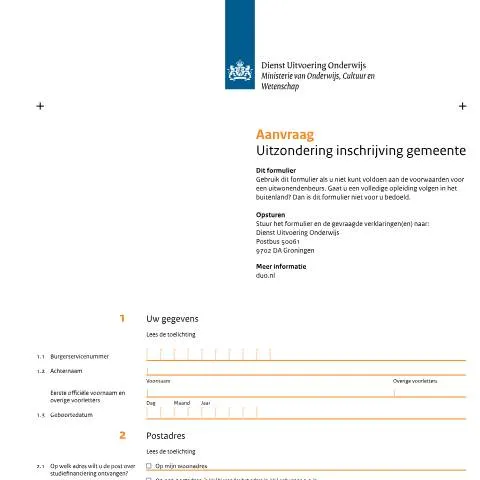 Documentvoorvertoning: Essentiële Informatie over Uitzondering Inschrijving Gemeente voor — Onderwijs & opleiding