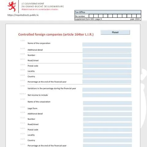 Aperçu du document Comprendre les Sociétés Étrangères Contrôlées au Luxembourg — Impôts & fiscalité (CERFA n°SEC_E)