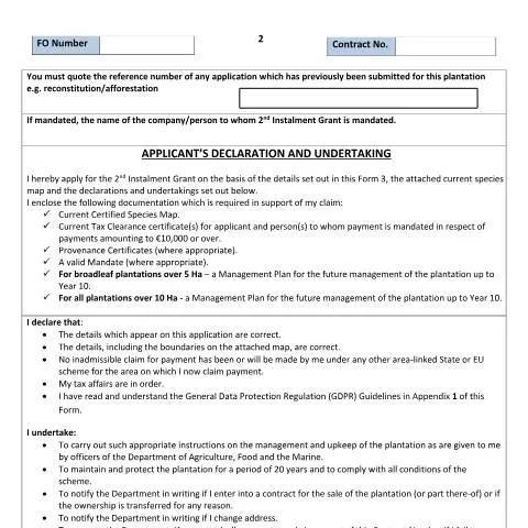 Document preview: Understanding Forestry Afforestation Scheme Form 3 Declarations — Government & admin (CERFA n°FORM3)