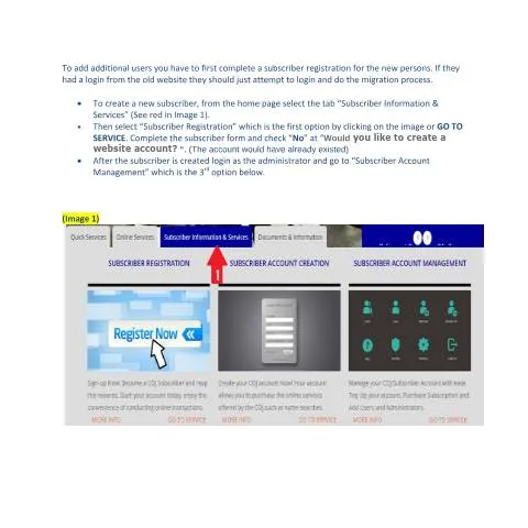 Document preview: Guide to Adding Users and Admins in COJ Account — Government & admin (CERFA n°Add users_administrators to account)