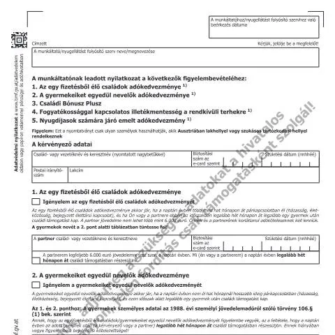 Dokumentvorschau: Wichtige Informationen zum E30-HU-Formular für Steuervergünstigungen — Steuern (CERFA n°E30-HU)