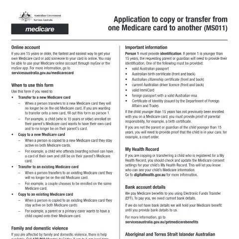 Document preview: Your Guide to Transferring Medicare Cards — Health (CERFA n°MS011)
