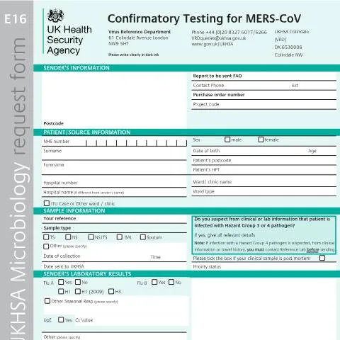 Document preview: Understanding the MERS-CoV Confirmatory Testing Process — Health