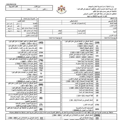 Document preview: الإقرار الضريبي KTA Document 29: دليل شامل للمكلفين — الضرائب والمالية (CERFA n°kta document (29))