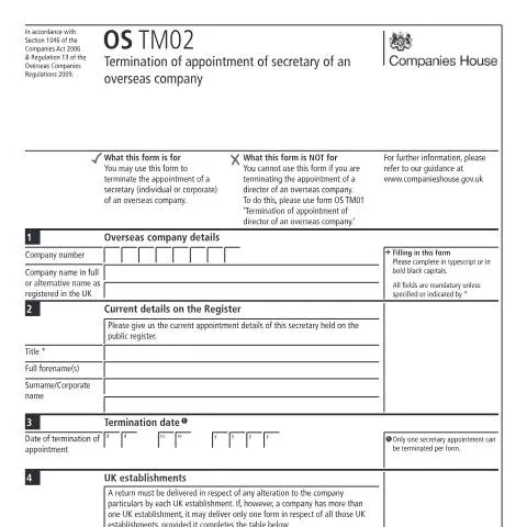 Document preview: Understanding the OS TM02 Form for Overseas Companies — Business