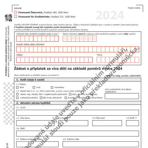 Dokumentvorschau: E4-CZ Antrag: Unterstützung für Familien mit mehreren Kindern — Steuern (CERFA n°E4-CZ)