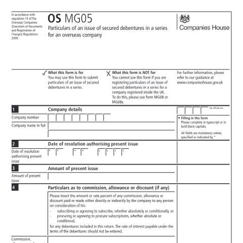 Document preview: A Complete Guide to the OS MG05 Form for Companies — Government & admin