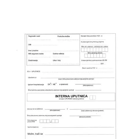 Document preview: Uloga Uputnice u pristupu zdravstvenim uslugama — Zdravlje (CERFA n°Uputnica)