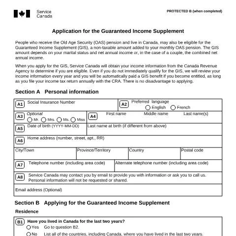 Document preview: Navigating the ISP3025 Application for Guaranteed Income Supplement — Benefits & social aid (CERFA n°ISP3025)