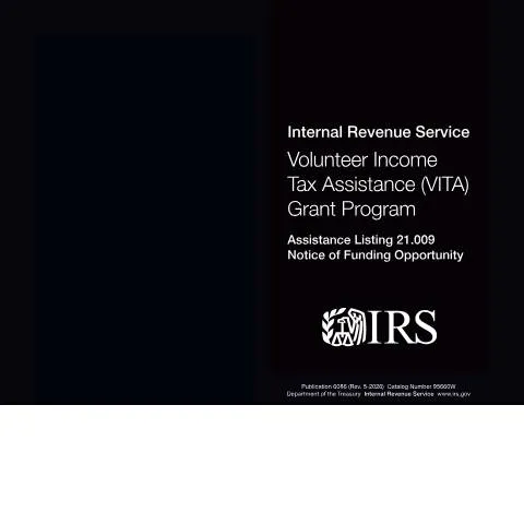 Document preview: Understanding IRS Publication 6086 for VITA Grant Success — Taxes (CERFA n°PUB-6086)