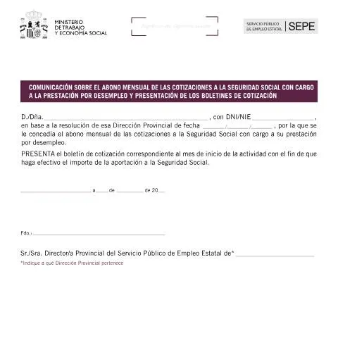 Vista previa del documento Importancia de la Comunicación sobre Cotizaciones Mensuales — Trámites administrativos