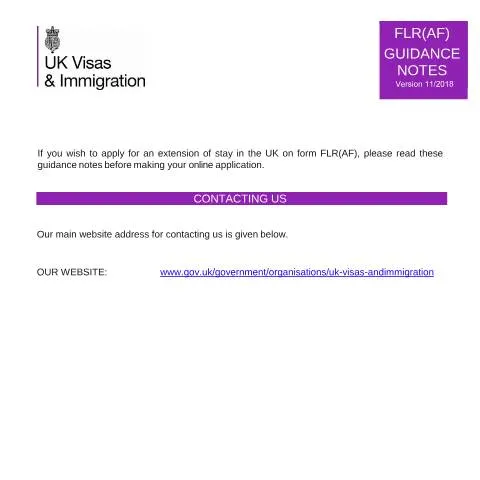 Document preview: UK Immigration Extensions for Armed Forces Personnel and Families — Immigration & visas