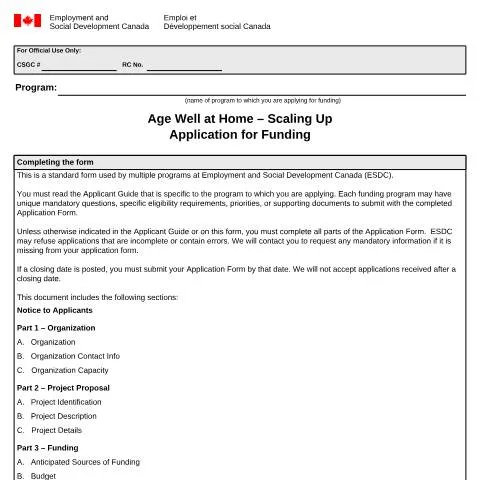 Document preview: Mastering the Age Well at Home Application Process — Government & admin (CERFA n°EMP5692)