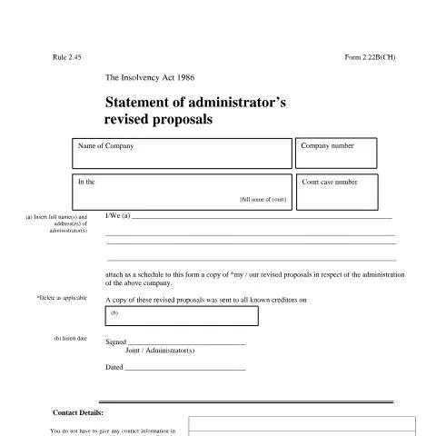 Document preview: Understanding the Administrator's Revised Proposals in Financial — Government & admin