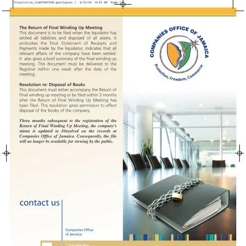 Document preview: Navigating the Liquidation Process in Jamaica — Government & admin (CERFA n°Company LIQUIDATION)