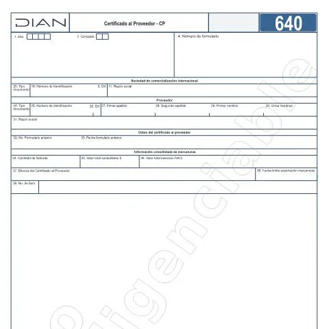 Vista previa del documento Guía sobre la Validez y Renovación del Certificado al Proveedor - CP — Aduanas y comercio (CERFA n°F640-2024)