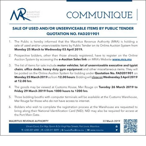 Document preview: Unlocking Government Assets: Public Tender Insights — Government & admin (TenderNotice220319)