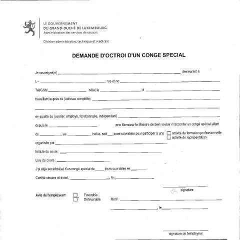 Aperçu du document Congé spécial : Opportunité pour les cadres des services de secours — Emploi & travail (CERFA n°conge-special-cadres-services-secours)