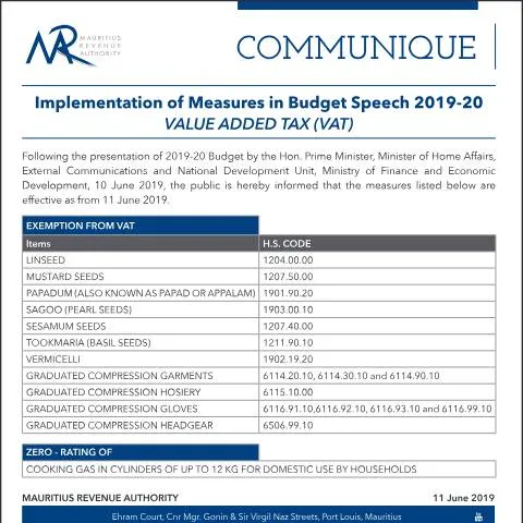 Document preview: Understanding the Implementation of Budget Measures 2019-20 — Government & admin (BudgetMeasures2019-20)