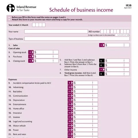Document preview: A Comprehensive Guide to the IR3B Schedule of Business Income — Taxes (CERFA n°IR3B)
