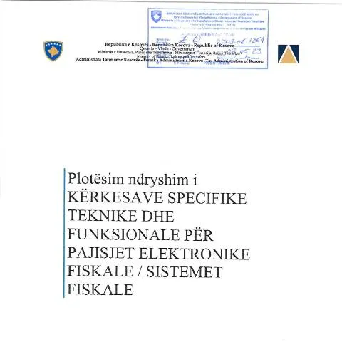 Document preview: Roli i Formularit për Paisjet Elektronike Fiskale në Kosovë — Tatime & fiskalitet