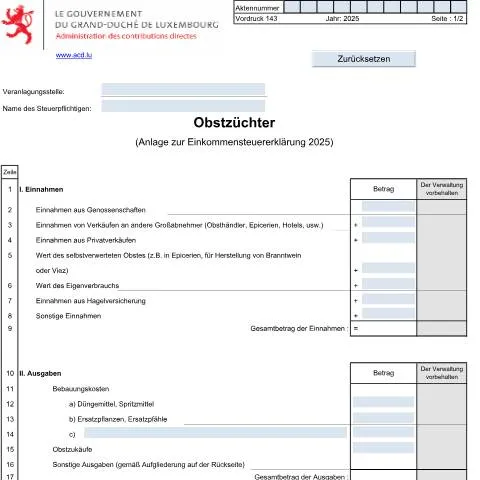 Aperçu du document Comprendre le formulaire 143 pour les producteurs de fruits au — Impôts & fiscalité (CERFA n°143)