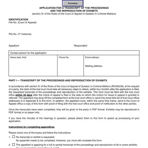Document preview: Guide to Applying for Court Transcripts and Exhibits in Quebec — Legal & justice (SJ-980A)
