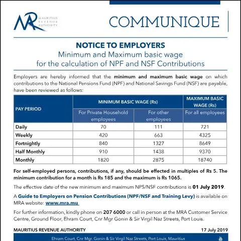 Document preview: Essential Guidelines for NPF and NSF Contribution Calculations — Work & employment (CERFA n°MinMaxNPFNSF170719)