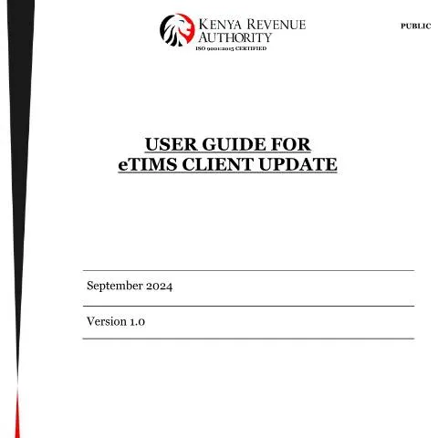 Document preview: Essential Steps for Updating Your eTIMS Client Software — Government & admin (CERFA n°eTIMS-Client-Update-Step-by-Step-Guide-September-2024)
