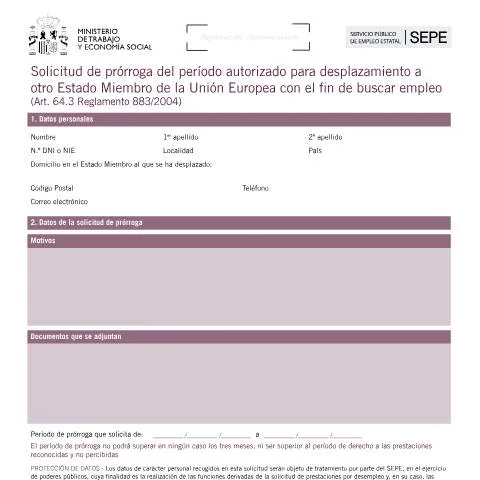 Vista previa del documento Prórroga del periodo de desplazamiento a la UE para búsqueda de empleo — Inmigración y visados