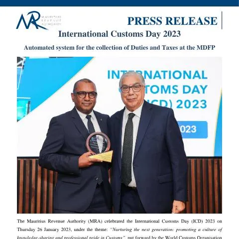 Document preview: Revolutionizing Customs Operations: Automated System Launch at MDFP — Customs & trade (CERFA n°PressReleaseICD2023)