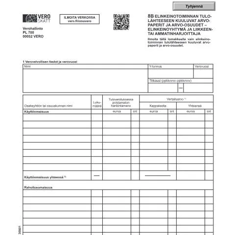 Document preview: Vero 3080 -lomakkeen täyttö ja sen tärkeys — Verot & verotus (CERFA n°Vero 3080)