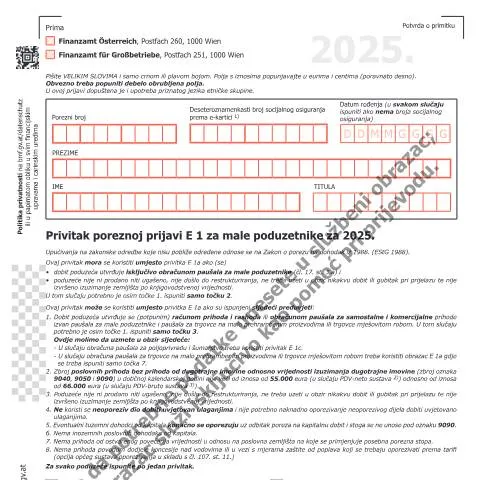 Dokumentvorschau: Das E1a-K-HR Formular: Wichtige Informationen für 2025 — Steuern (CERFA n°E1a-K-HR)