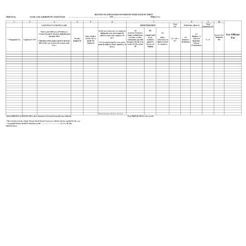 Document preview: Understanding the Employer's Return of Persons Employed in Guyana — Taxes