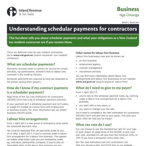 Document preview: Navigating Your Tax Residency in New Zealand — Taxes (CERFA n°IR1029)