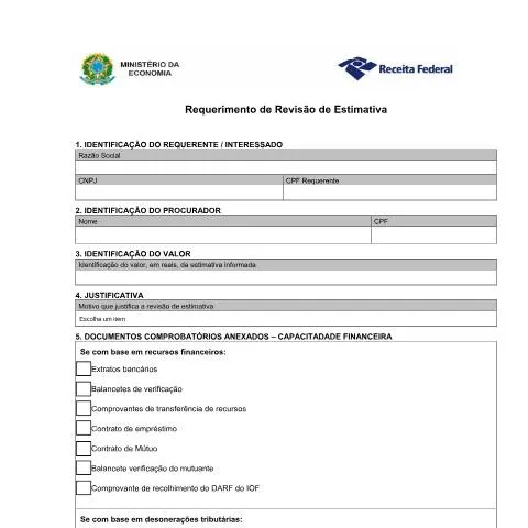 Pré-visualização do documento Requerimento de Revisão de Estimativa: Importância e Procedimentos — Trâmites administrativos
