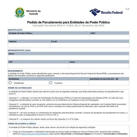 Pré-visualização do documento Como Funciona o Pedido de Parcelamento para Entidades Públicas — Impostos