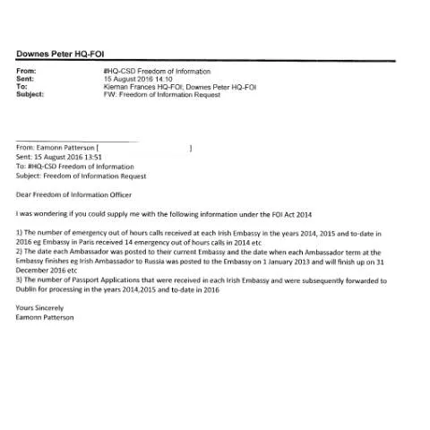 Document preview: Understanding FOI Request 16/119 in Ireland's Governance — Government & admin